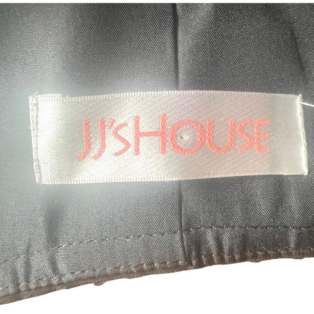 JJ's House Womens Black Tiered Chiffon Evening Dress With Beaded Neckline 26W - Picture 11 of 14